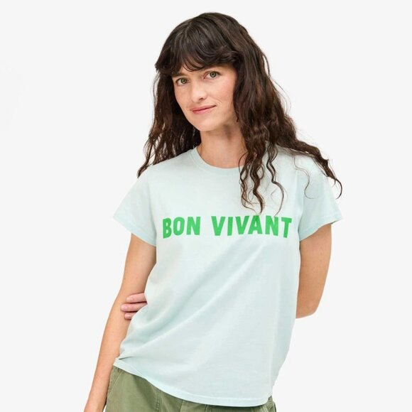 Clare V Tops - Anthropologie Claire V Bon Vivant graphic tee - size XS